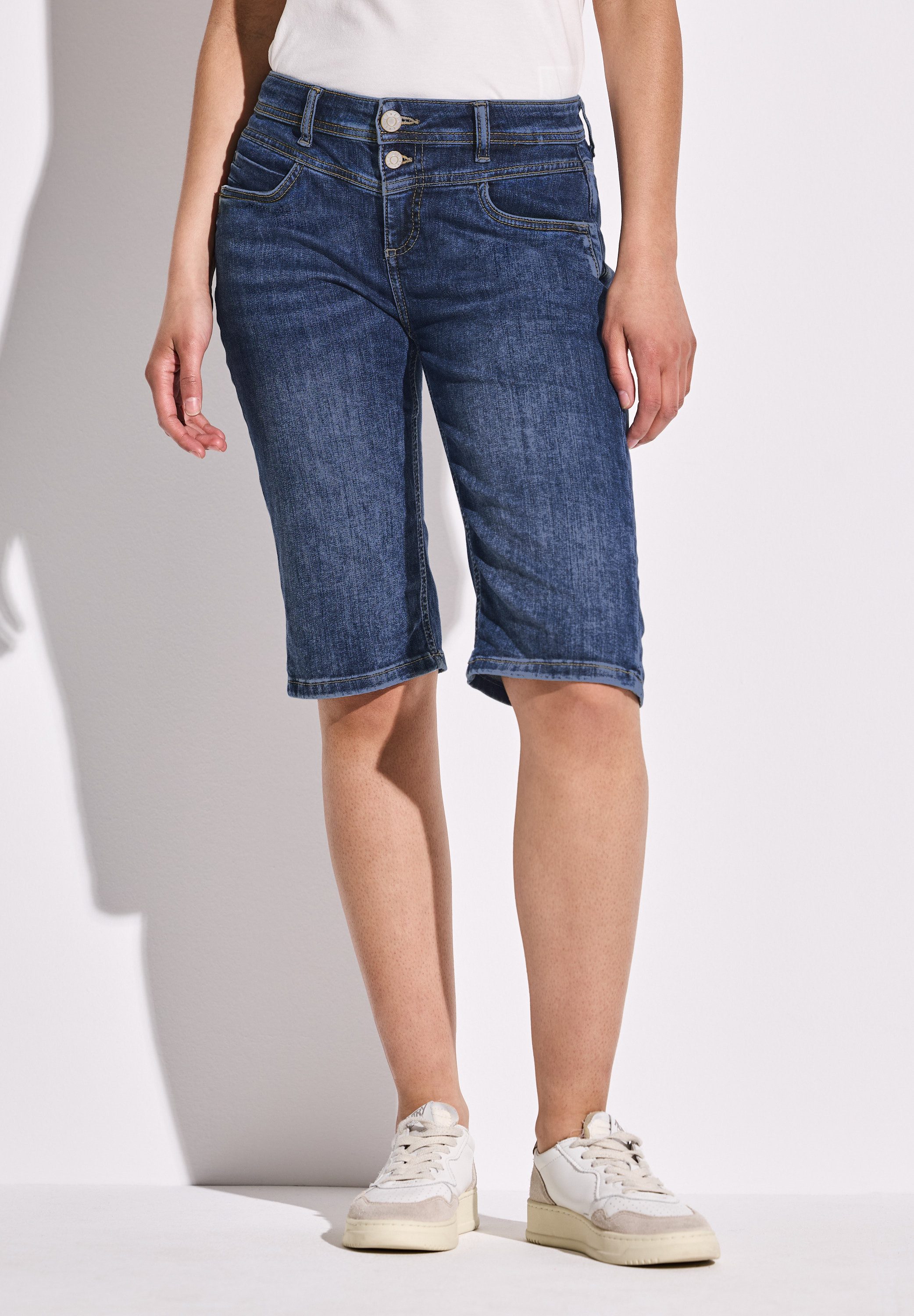 STREET ONE Gerade Jeans in dunkelblauer günstig online kaufen