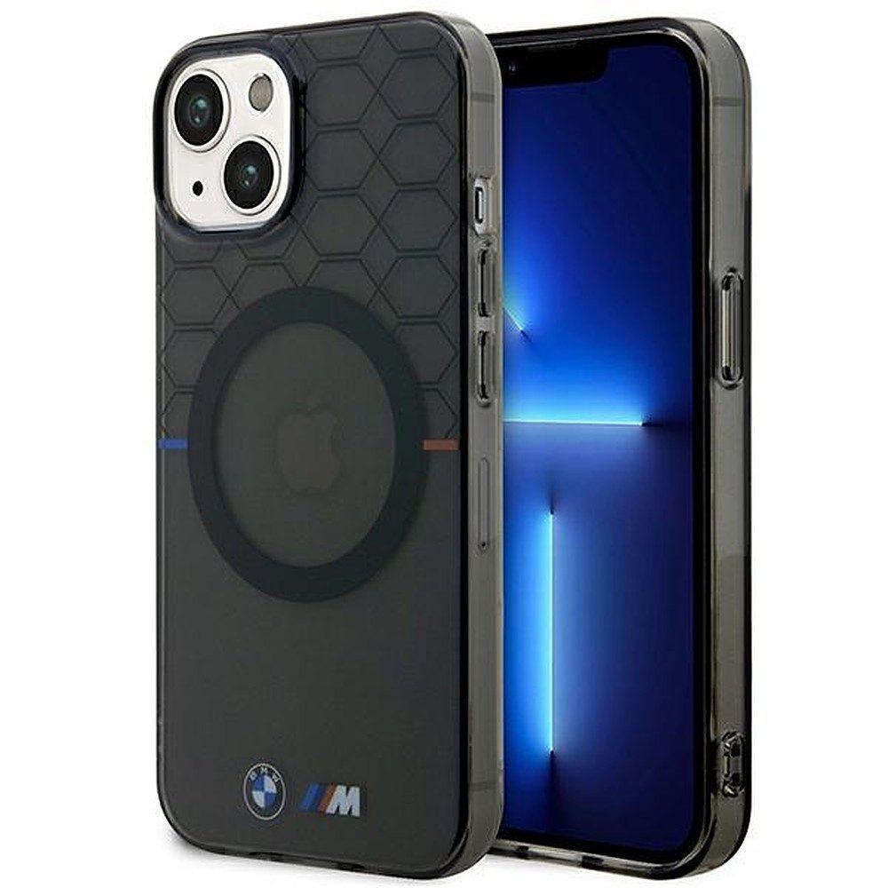 BMW Handyhülle Schutzhülle Smartphonehülle Hartschale 6,7 Zoll, MagSafe kompatibel, IMD-Technologie, Wabenmuster