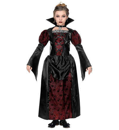 Widmann S.r.l. Hexen-Kostüm Vampirin Dracula Kinderkostüm - Langes Kleid mit H