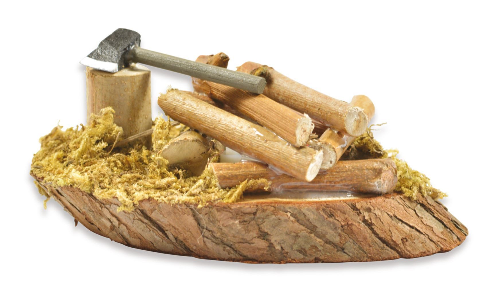 RIFFELMACHER & WEINBERGER Krippen-Zubehör Riffelmacher Lagerfeuer mit Axt und LED-Beleuchtun