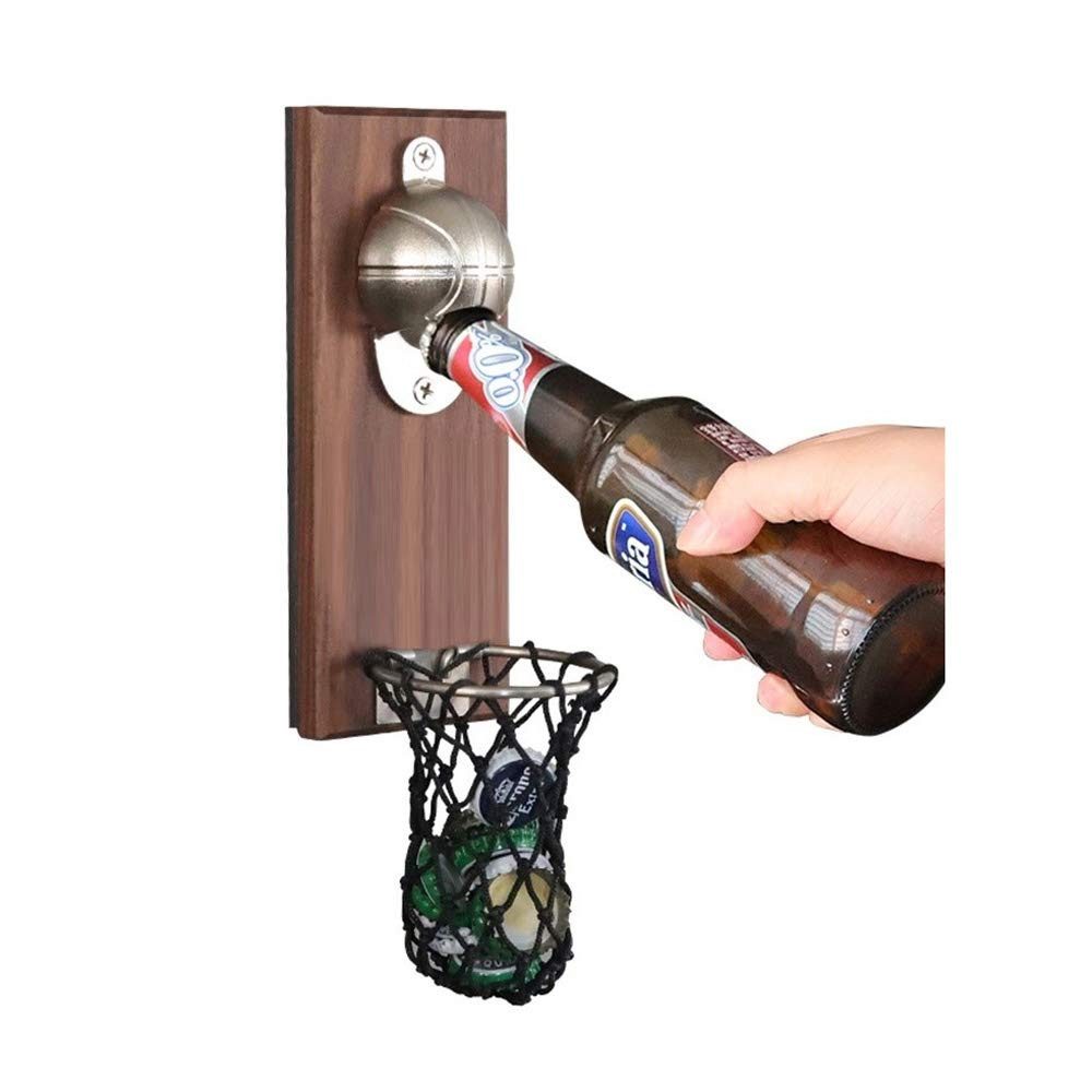 Flaschenöffner Magnet Flaschenöffner mit Auffangbehälter Wandmontage Bieröffner