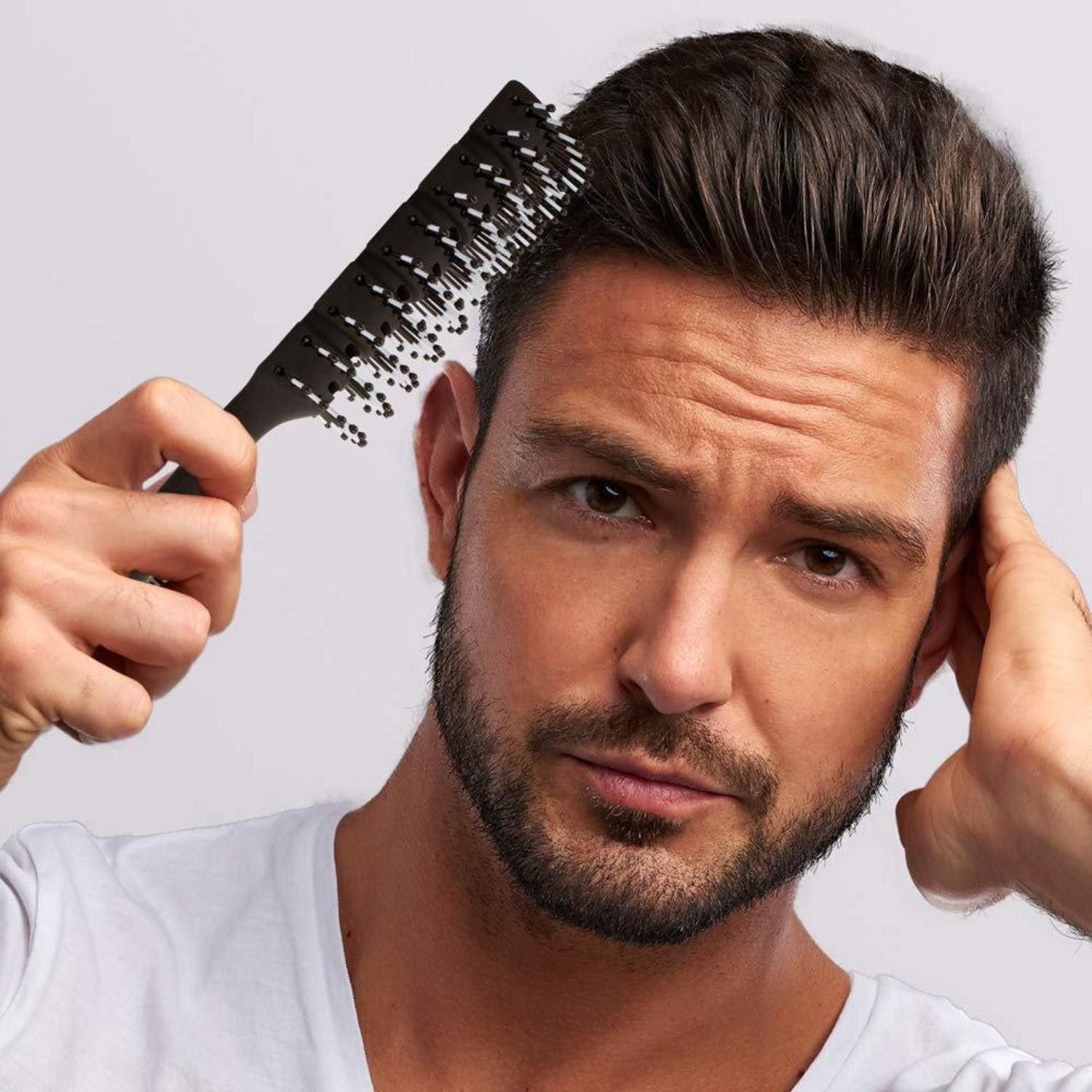 LuxusKollektion Haarbürsten-Set Professionelle Herrenhaarbürste Styling- und Föhnbürste Haarbürsten