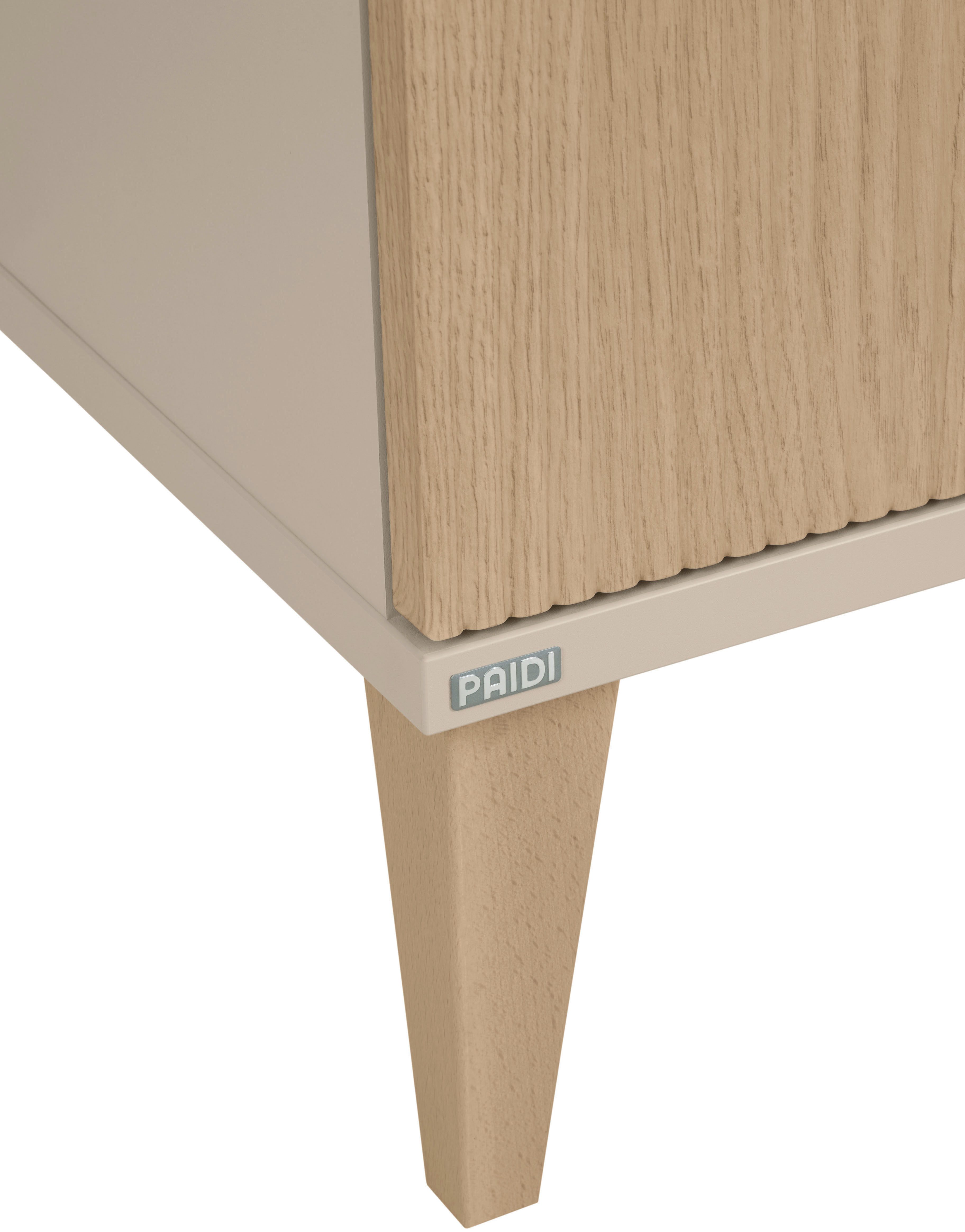 PAIDI Kleiderschrank JONTE in Beige & Eichefarben mit gerillten Türen, verschiedene Größen (B/H/T ca. 95-141/164-207/40-56cm, mit 2 oder 3 Türen + Tiny-Variante – Bild 5 von 5
