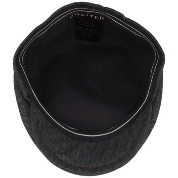 Breiter Schiebermütze UV-80-Flatcap in Jeansoptik aus Hanf Mix