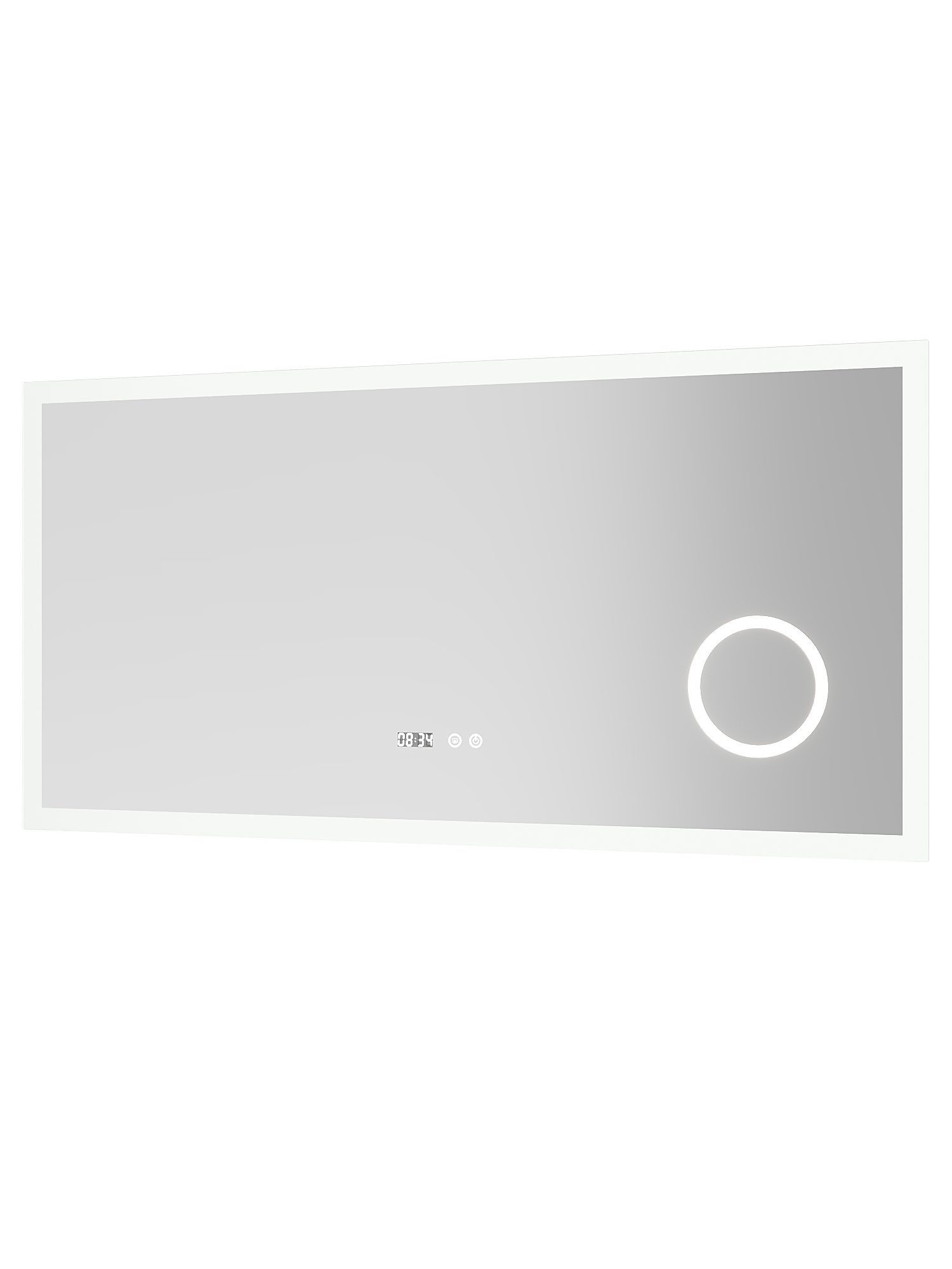 AQUABATOS Badspiegel LED Bad Spiegel mit Beleuchtung Badezimmerspiegel mit Licht (Lichtspiegel 120x60cm 100x70cm Led Spiegel Bad Wandspiegel Silber, Wandspiegel – Bild 3 von 5