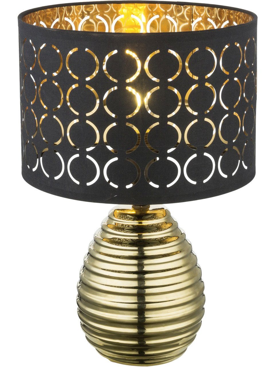 GLOBO LIGHTING Schreibtischlampe Globo Tischleuchte Mirauea 38 x 25 cm E27, max. 60, Ohne Leuchtmittel, Dimmbar ohne Bewegungsmelder