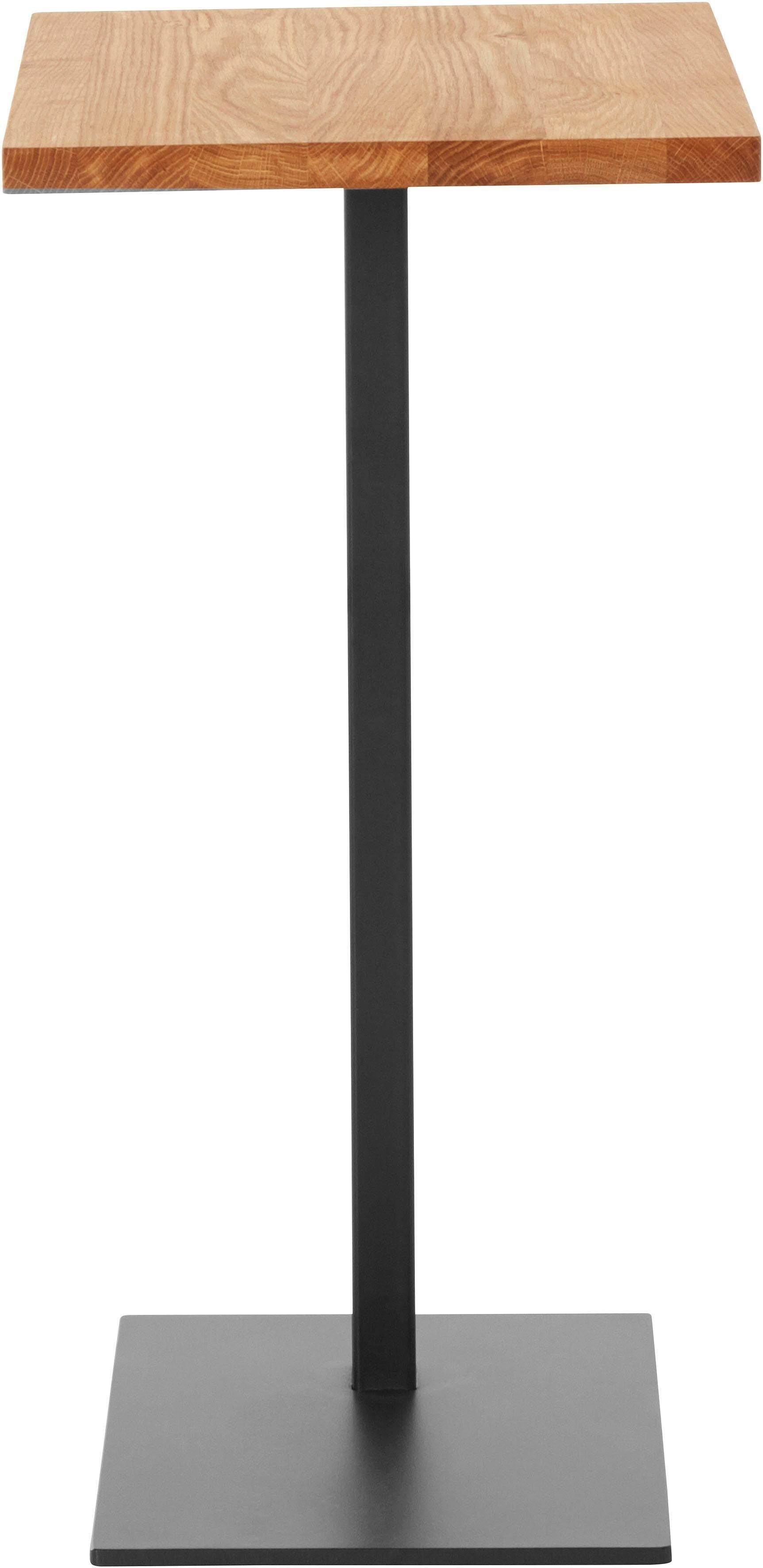 andas Beistelltisch Coprosa (Maße (B/T/H): 32/43/65 cm), aus Eichenholz, FSC® zertifiziert, stabiles Metallgestell, Höhe 65 cm