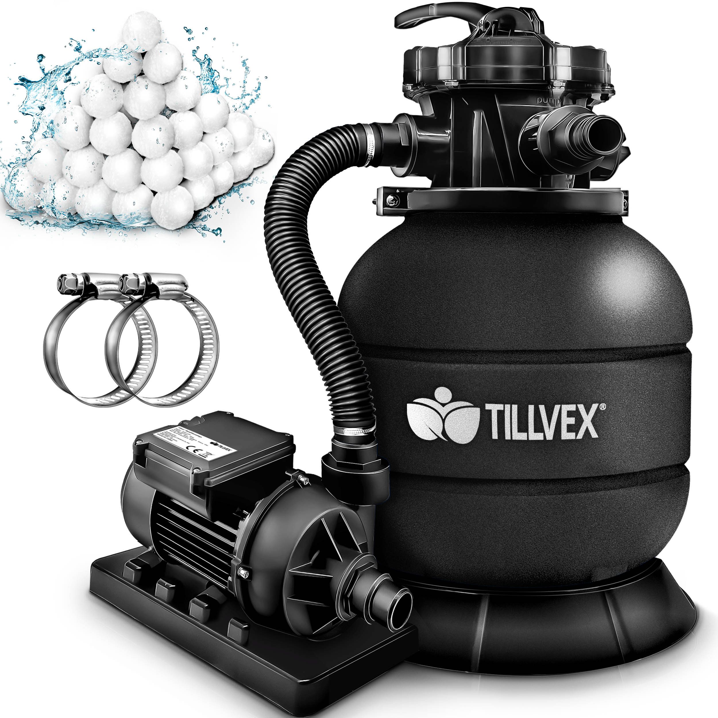 tillvex Sandfilteranlage Filteranlage 7.900L/h mit 400g günstig online kaufen