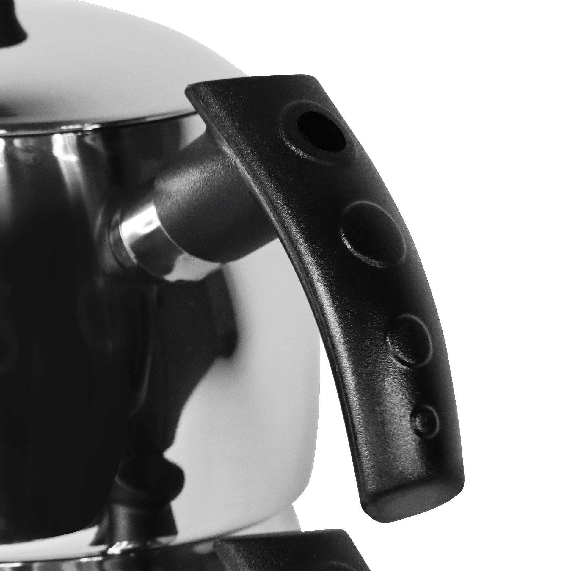 SERENK Teekanne Serenk Modernist Türkisches Teekanne-Set, Schwarzer Griff, Made in Tü, 2,5 l, (4-St)