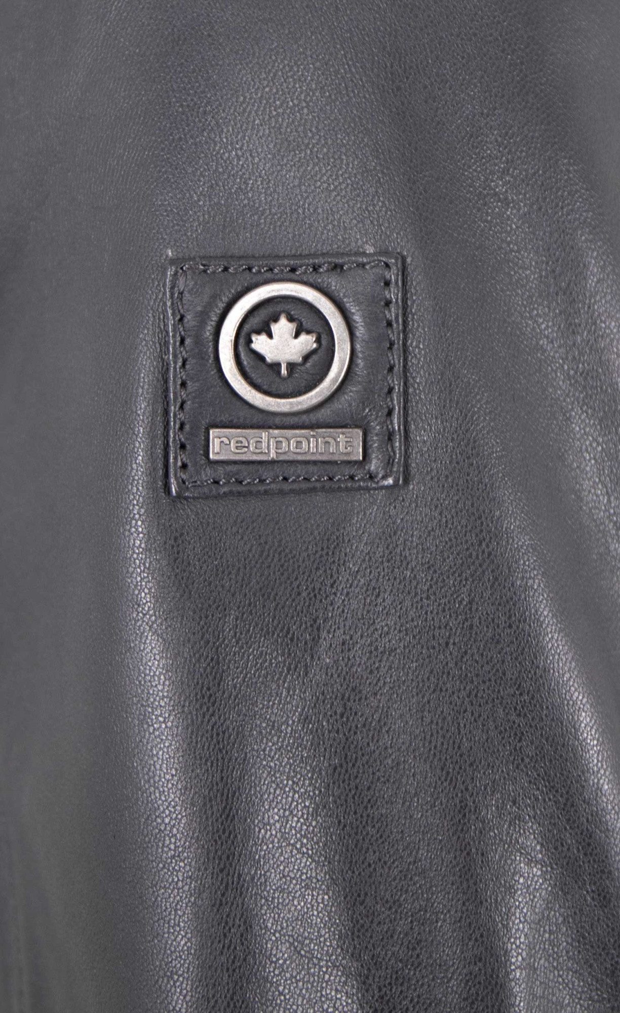 Redpoint Lederjacke Brice Redpoint - Herren Lederjacke Neuseeländisches Lammnappa navy/anthra