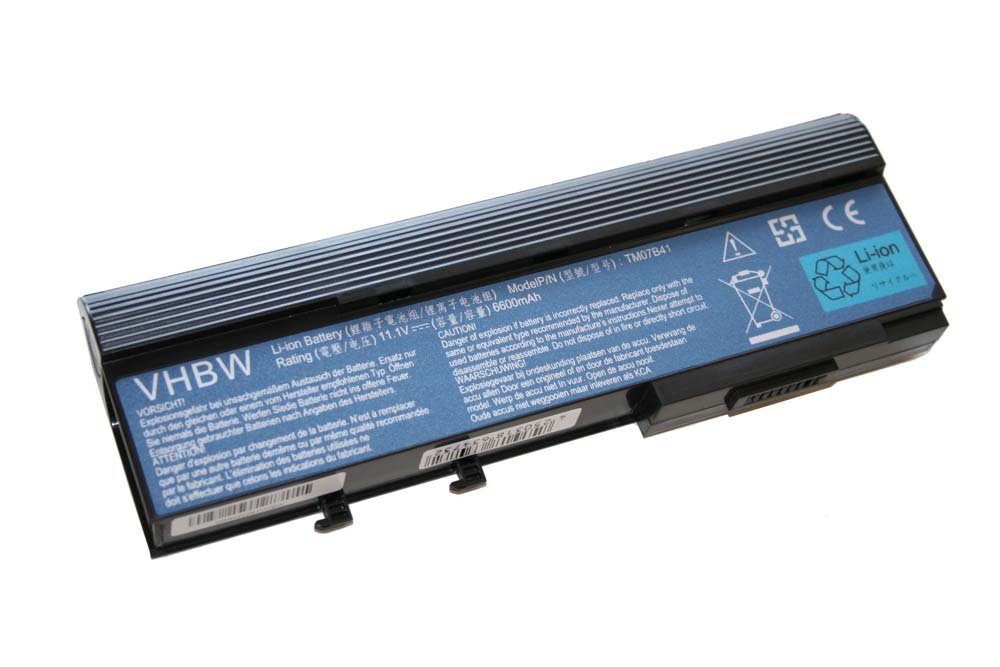 vhbw passend für Acer Aspire 3628, 3640, 3670, 2420, 2920, 2920Z, 3620, Laptop-Akku 6600 mAh