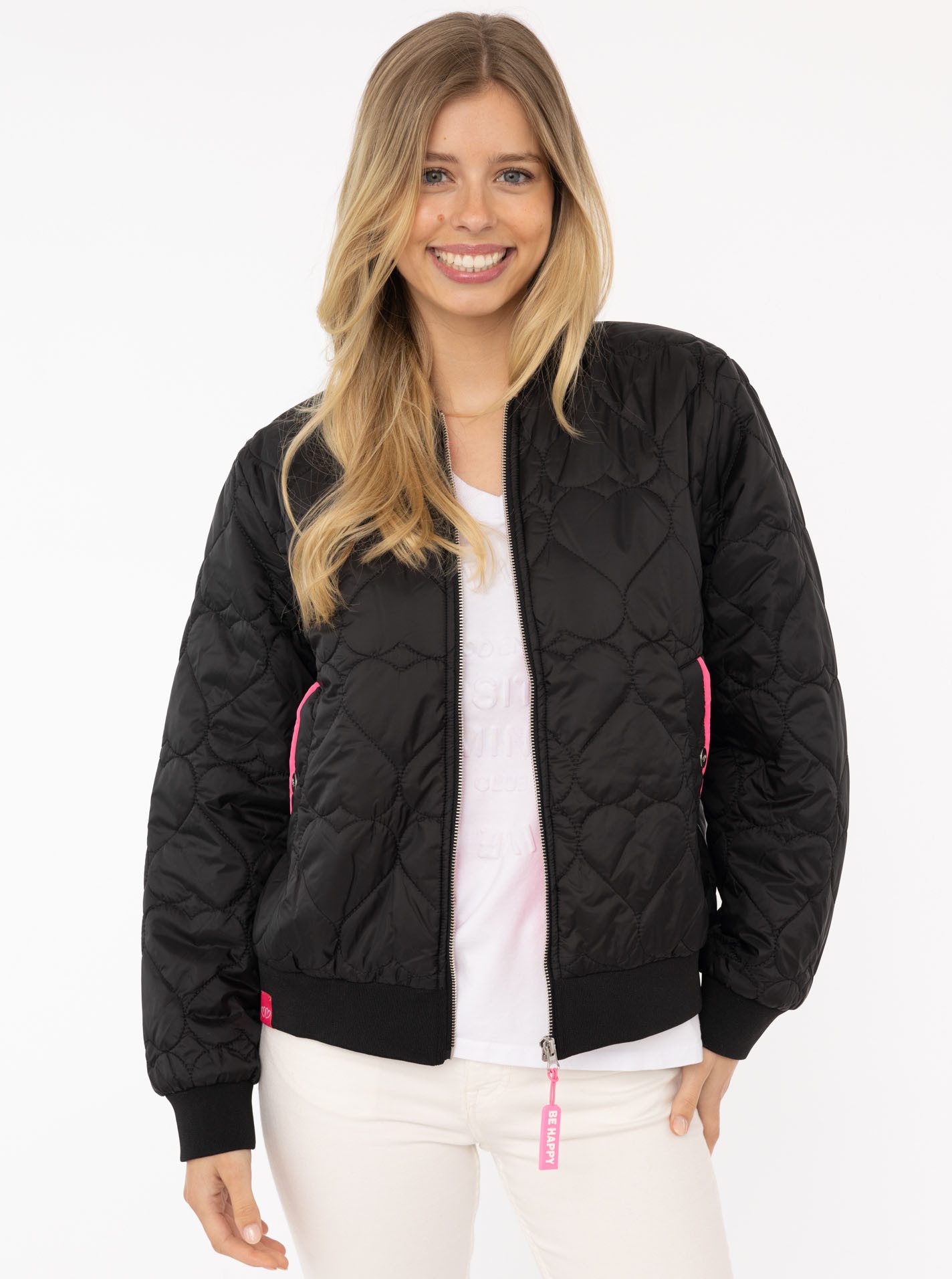 Zwillingsherz Steppjacke Bomberjacke mit gesteppten Herzen, mit Taschen und günstig online kaufen