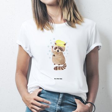 Mr. & Mrs. Panda T-Shirt Waschbär - Weiß - Geschenk, Tiere, Fröhlich, Damen, Tiermotive, Herrn (1-tlg)