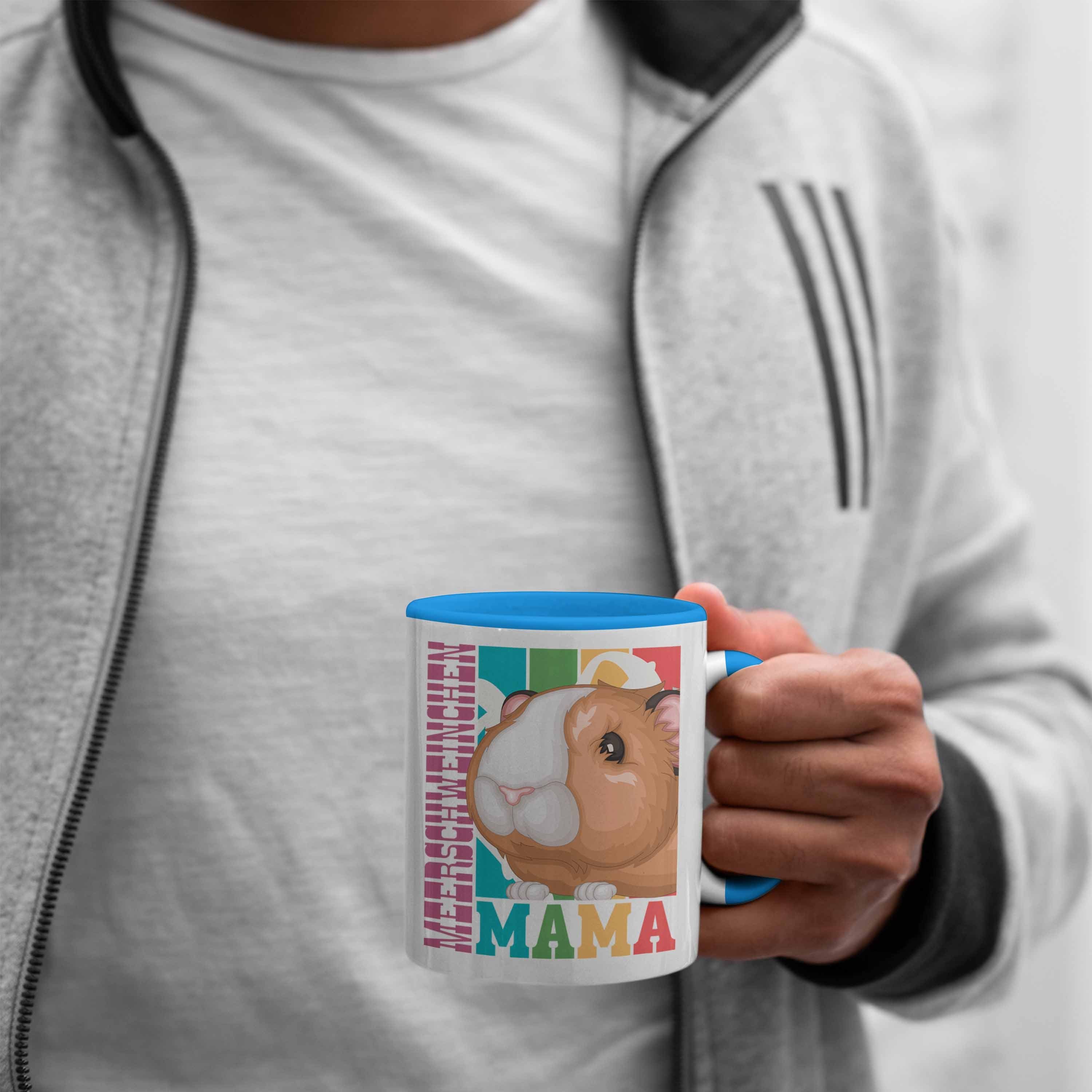 Mama Hasen Blau für Trendation - Meerschweinchen Trendation Besitzerin Tasse Geschenk Tasse