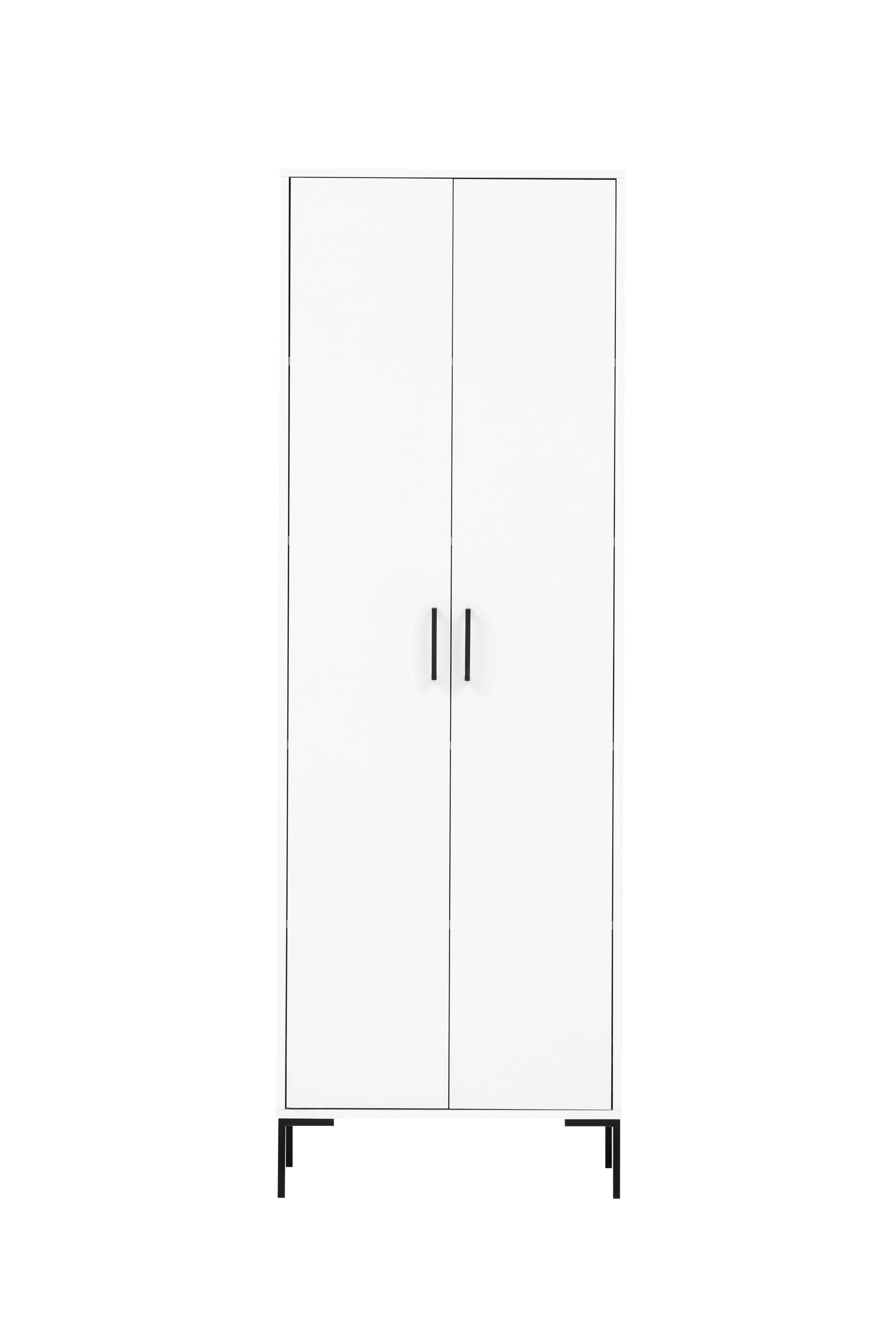 MÖBELPARTNER Aktenschrank Aktenschrank Panda, HxBxT 195x65x40 cm, Weiß günstig online kaufen