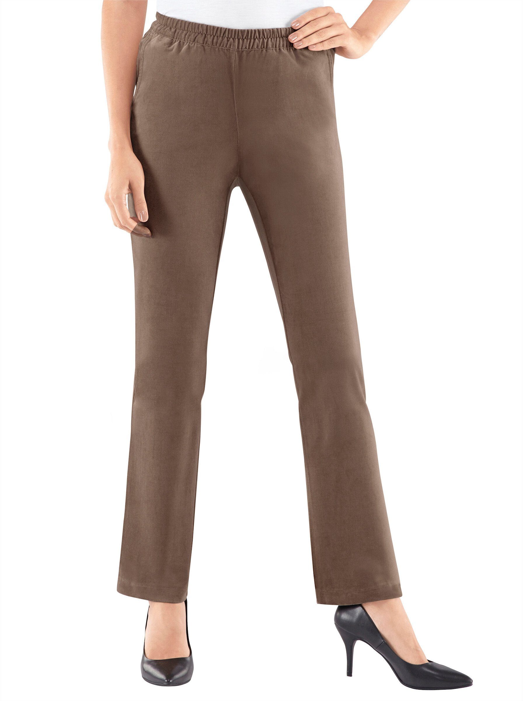 WITT WEIDEN Jerseyhose Innenbeinlänge ca. 69 cm taupe