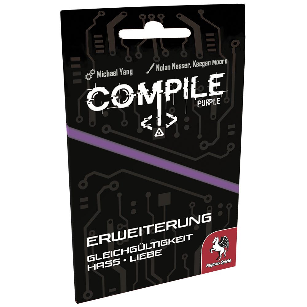 Pegasus Spiele Spiel Compile Purple Edition Gleichgültigkeit Hass Liebe - Erweiterung Spiel, Compile Purple Edition Kartenspiel Erweiterung, Kartenspiel für 2 Personen