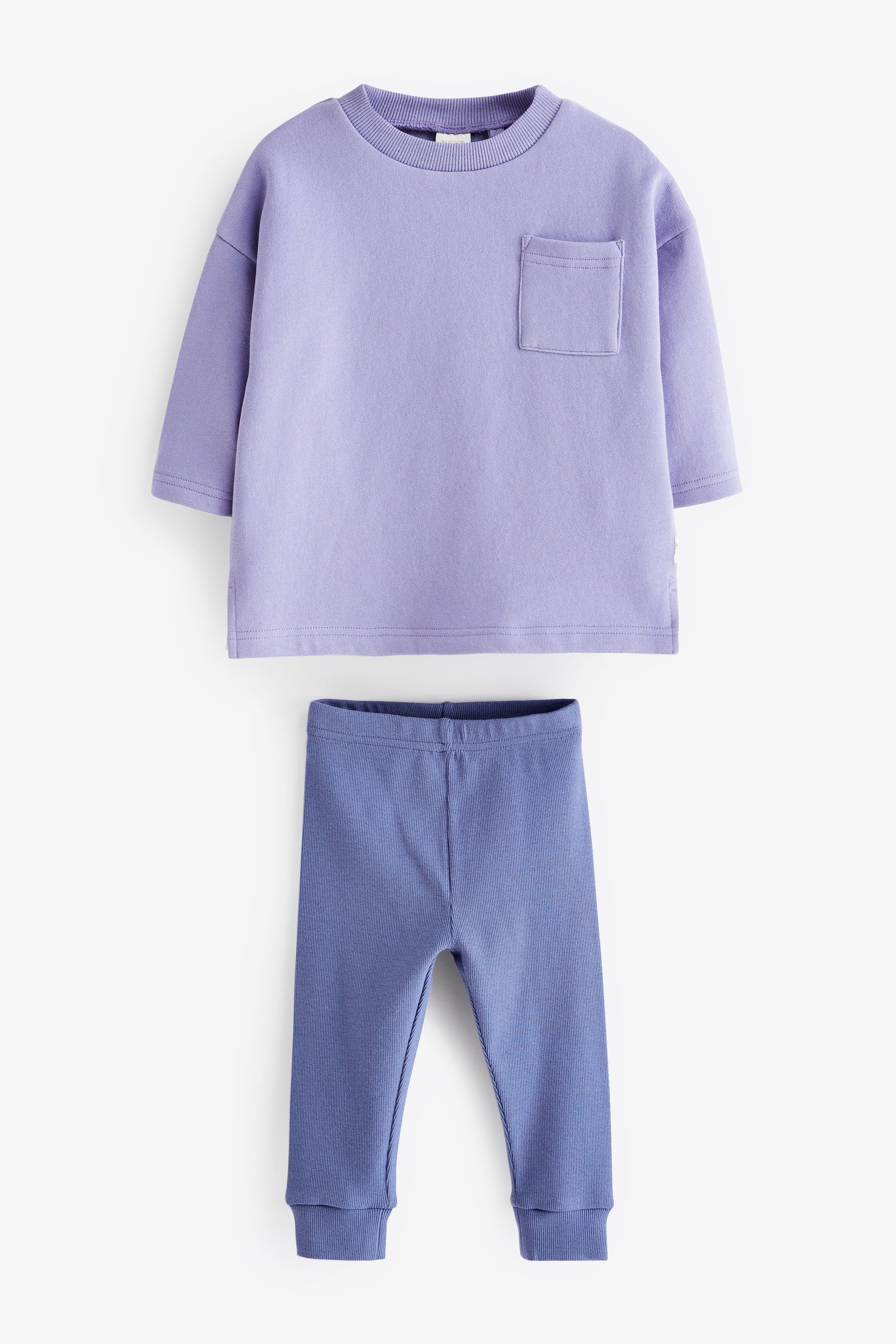 Next Shirt & Leggings Core Sweatshirt und Leggings im Set (2-tlg) Lilac