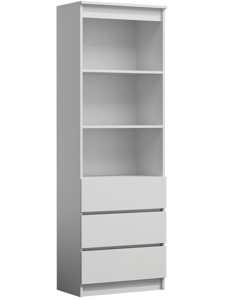 ibonto Bücherregal Robustes Standregal für Wohnzimmer Bücherschrank mit Schubladen