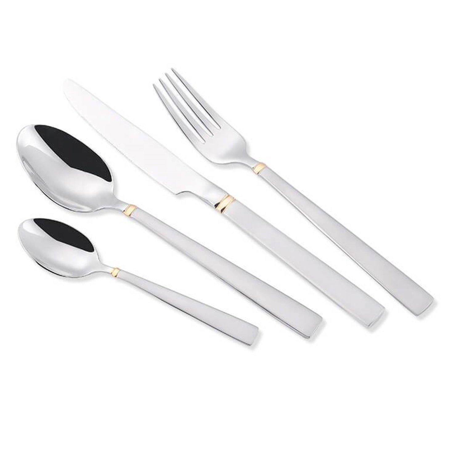 Maestro Besteck-Set MR-1517G-24, 6 Personen, Besteckset 24 teilig für 6 Person