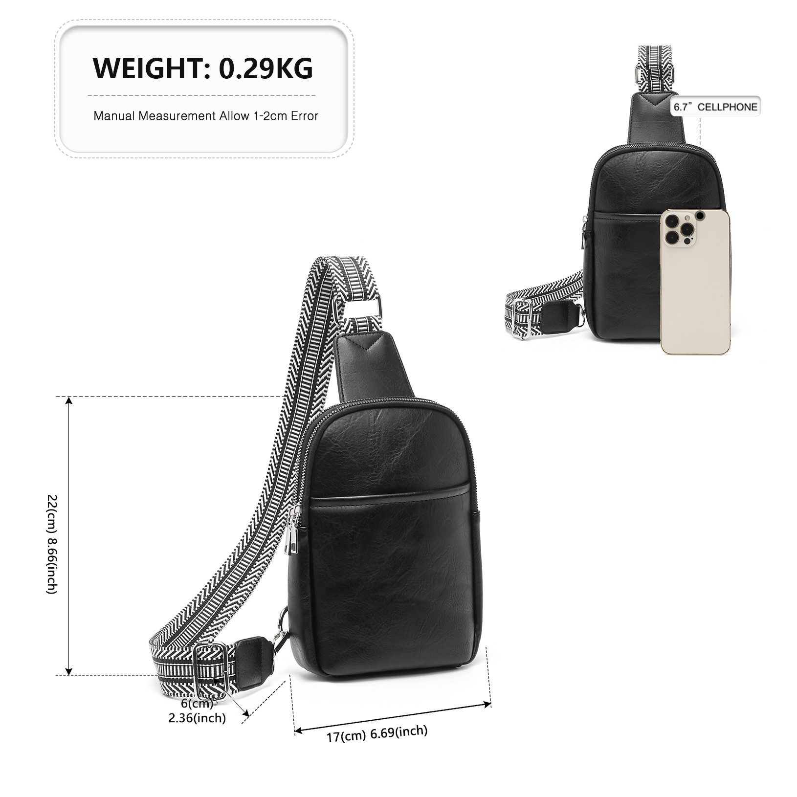 Miss Lulu Umhängetasche Bauchtasche Damen Crossbody günstig online kaufen