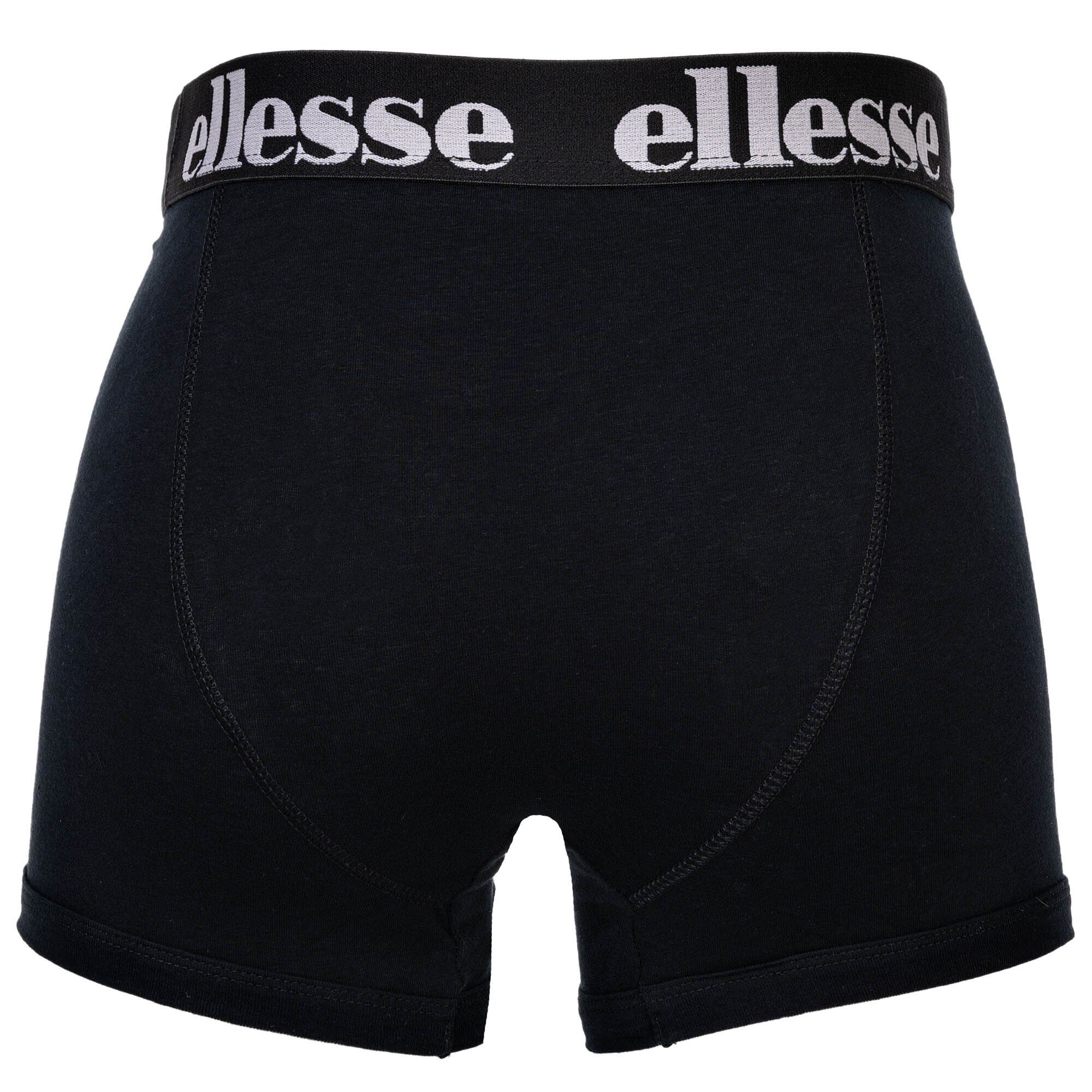 Boxer - Schwarz/Bunt Herren Boxer 7 7er Boxer Ellesse Shorts, Pack Pack Yema