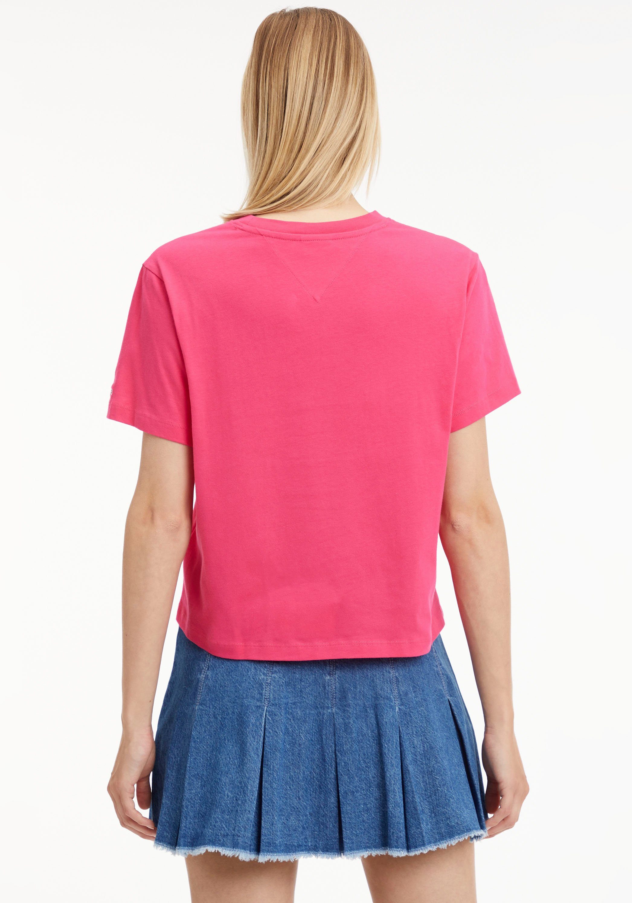 Jewel-Pink Tommy Tommy CLS TJW Jeans SERIF mit TEE Kurzarmshirt Logoschriftzug Linear LINEAR Jeans