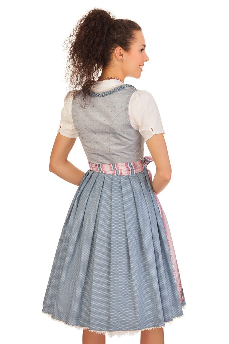 Hammerschmid Dirndl Midi Dirndl 2tlg. - EISSEE - iceblau