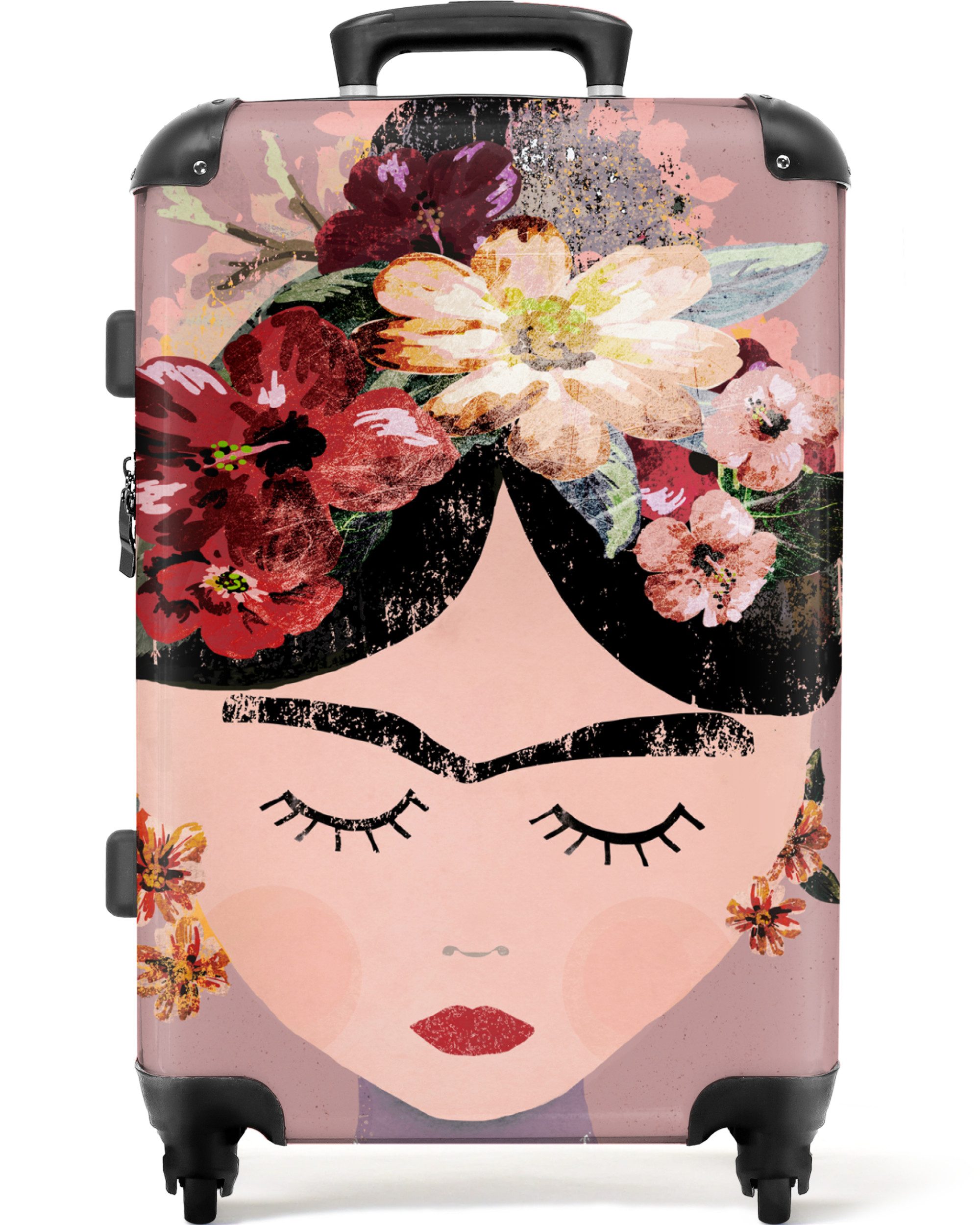 NoBoringSuitcases.com© Hartschalen-Trolley Pastell - Frau - günstig online kaufen