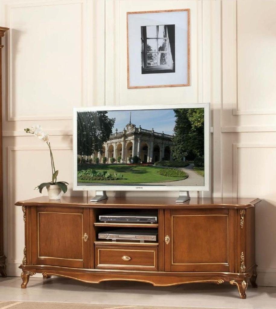 JVmoebel Lowboard, tv Sideboard rtv Wohnzimmer Design Regal Braun Holz Regale | Lowboards