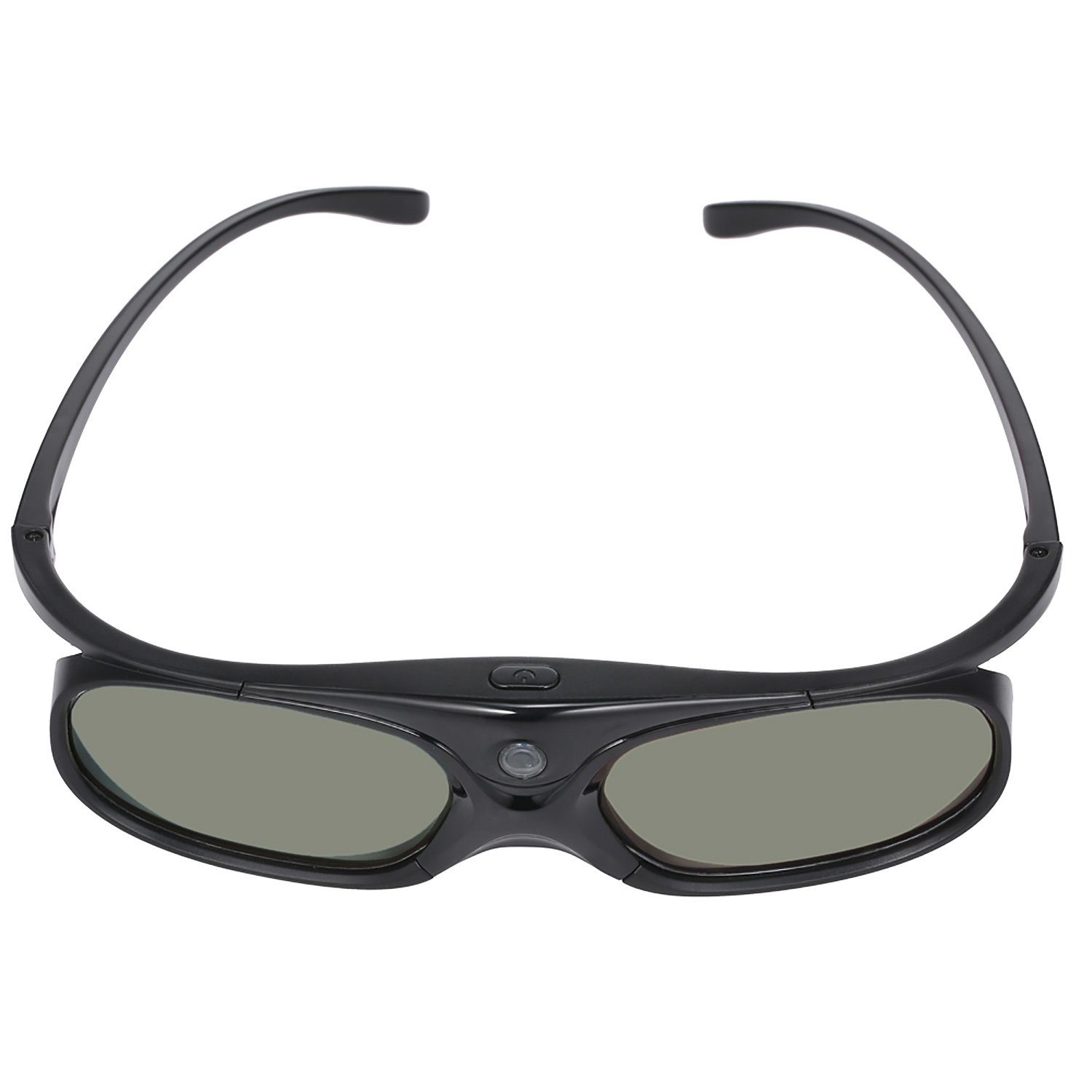 TPFNet 3D-Brille Aktive Shutterbrille kompatibel mit DLP 3D Beamer, wiederaufladbare 3D Brille, DLP Link - Schwarz - 1 Stück