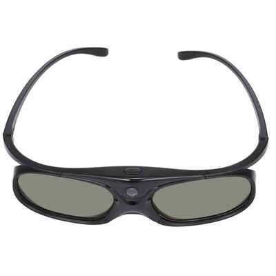 TPFNet 3D-Brille, Aktive Shutterbrille kompatibel mit DLP 3D Beamer von Optama, Acer, BenQ, ViewSonic, Sharp und Dell - wiederaufladbar, DLP Link - Schwarz - 1 Stück