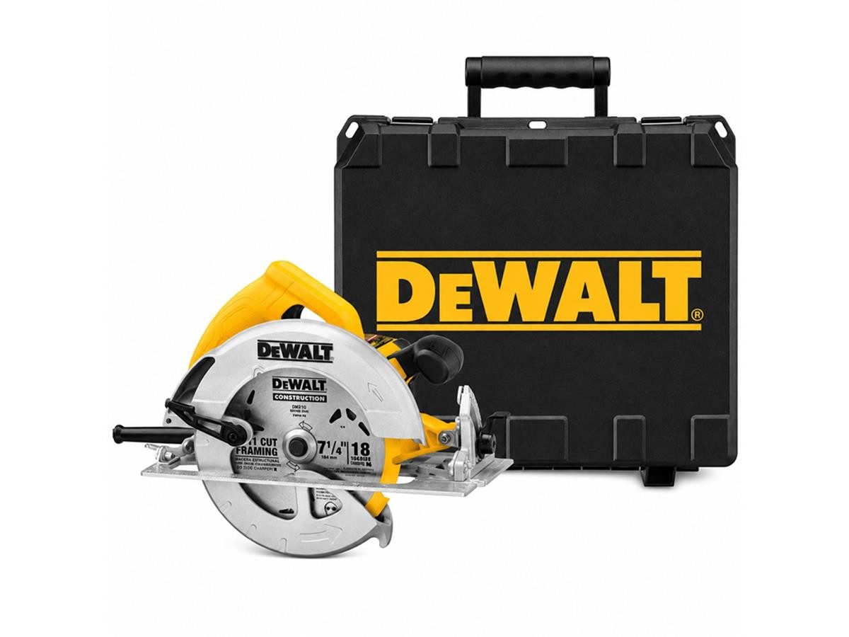 DeWalt Handkreissäge 67 mm 1600 Watt im Koffer, Set, 1600 Watt, Sägeblatt-Ø: 190 mm, Neigungseinstellung: 57°