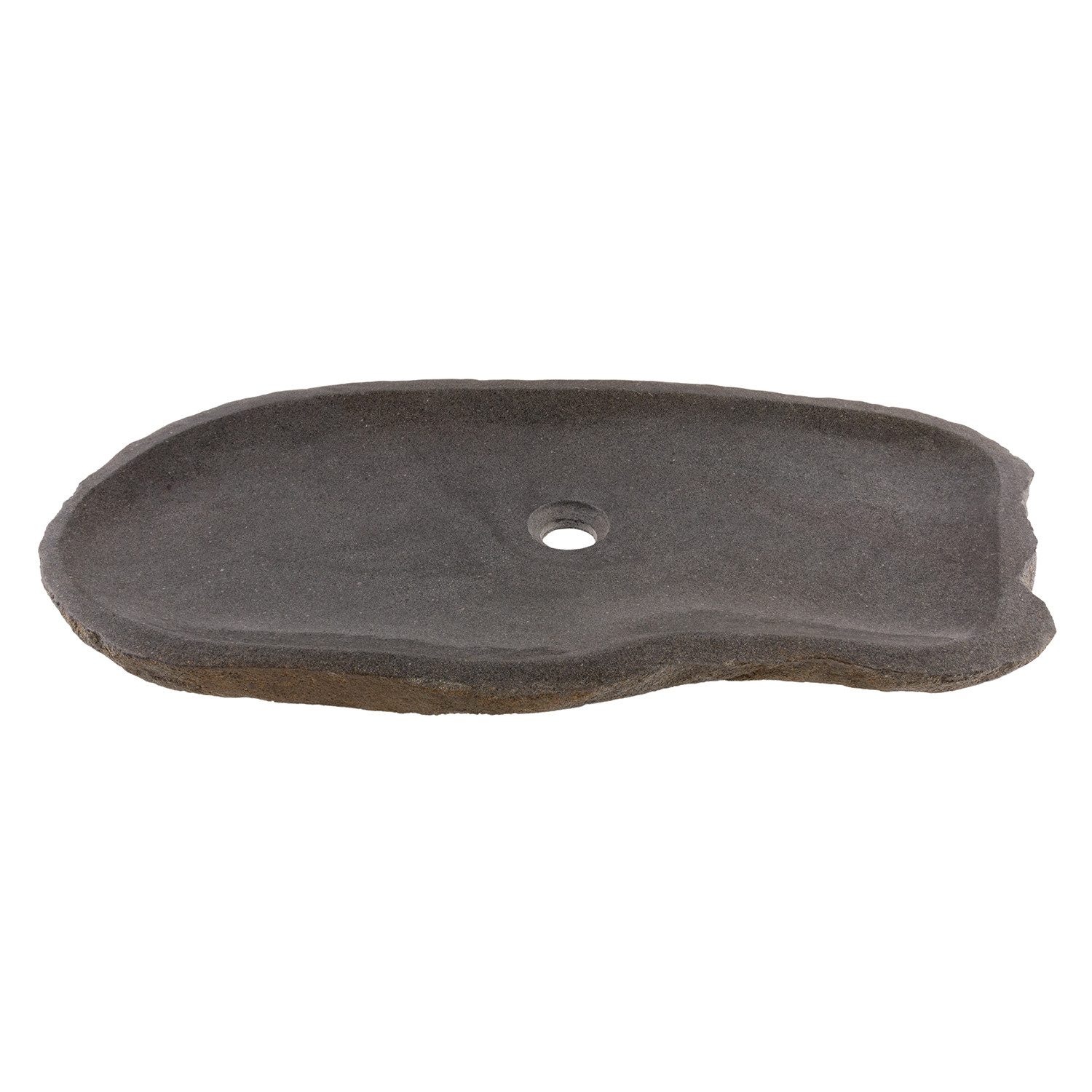 wohnfreuden Aufsatzwaschbecken Naturstein Waschbecken 80 cm extraflach (Kein Set), 126379