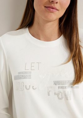 Cecil Langarmshirt mit glitzerndem Frontprint