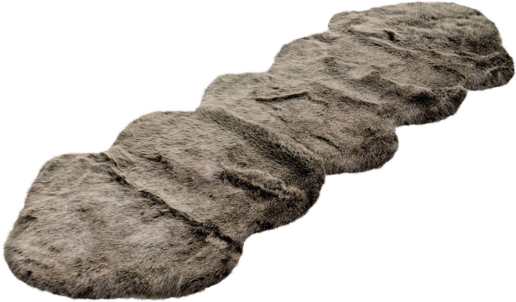 calo-deluxe Hochflor-Läufer Emica-1000, fellförmig, Höhe: 52 mm, Kunstfell