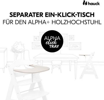 Hauck Hochstuhltablett Alpha Click Tray, Speckle Beige, Kunststoff, aus recyceltem Material