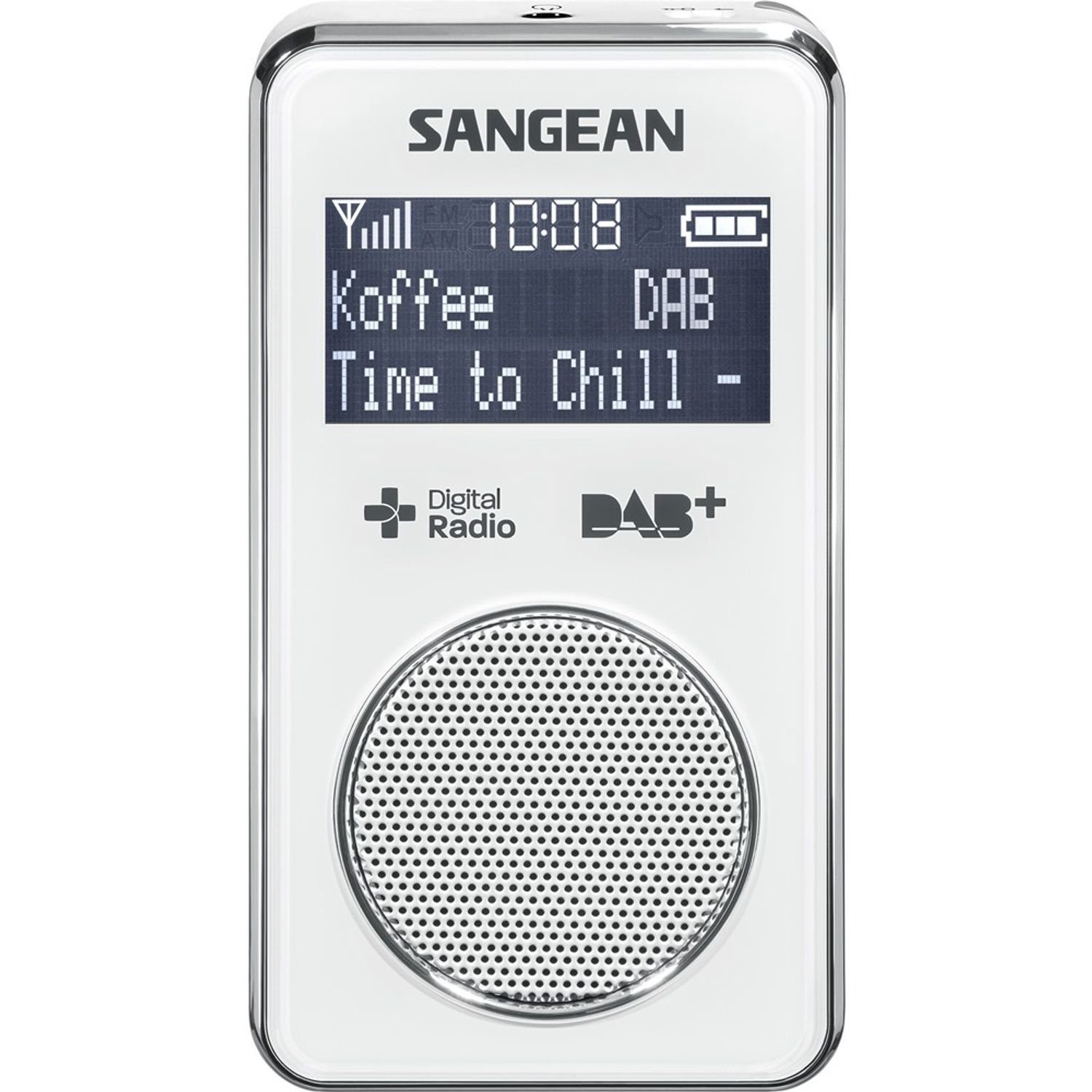 Sangean DPR-35 (Pocket 350) DAB+/FM-RDS Taschenradio Digitalradio (DAB) (DAB) weiß