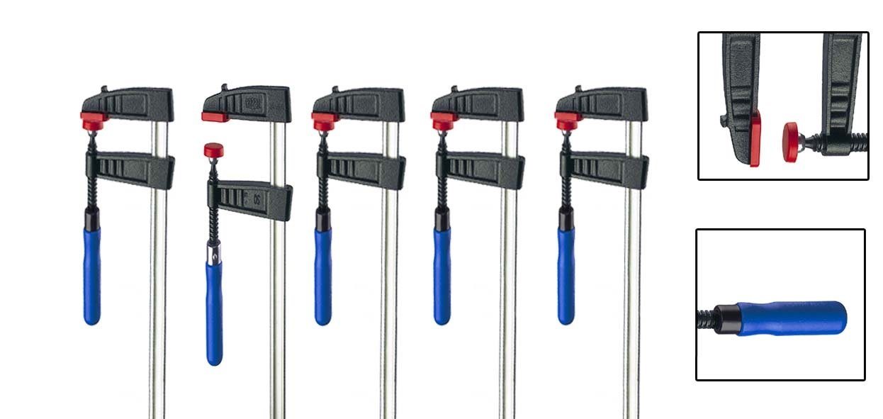 Thumbnail - VaGo-Tools Schraubzwinge 5x Schraubzwingen Klemmzwinge 800x120mm Tiefspann-Schraubzwinge Zwinge