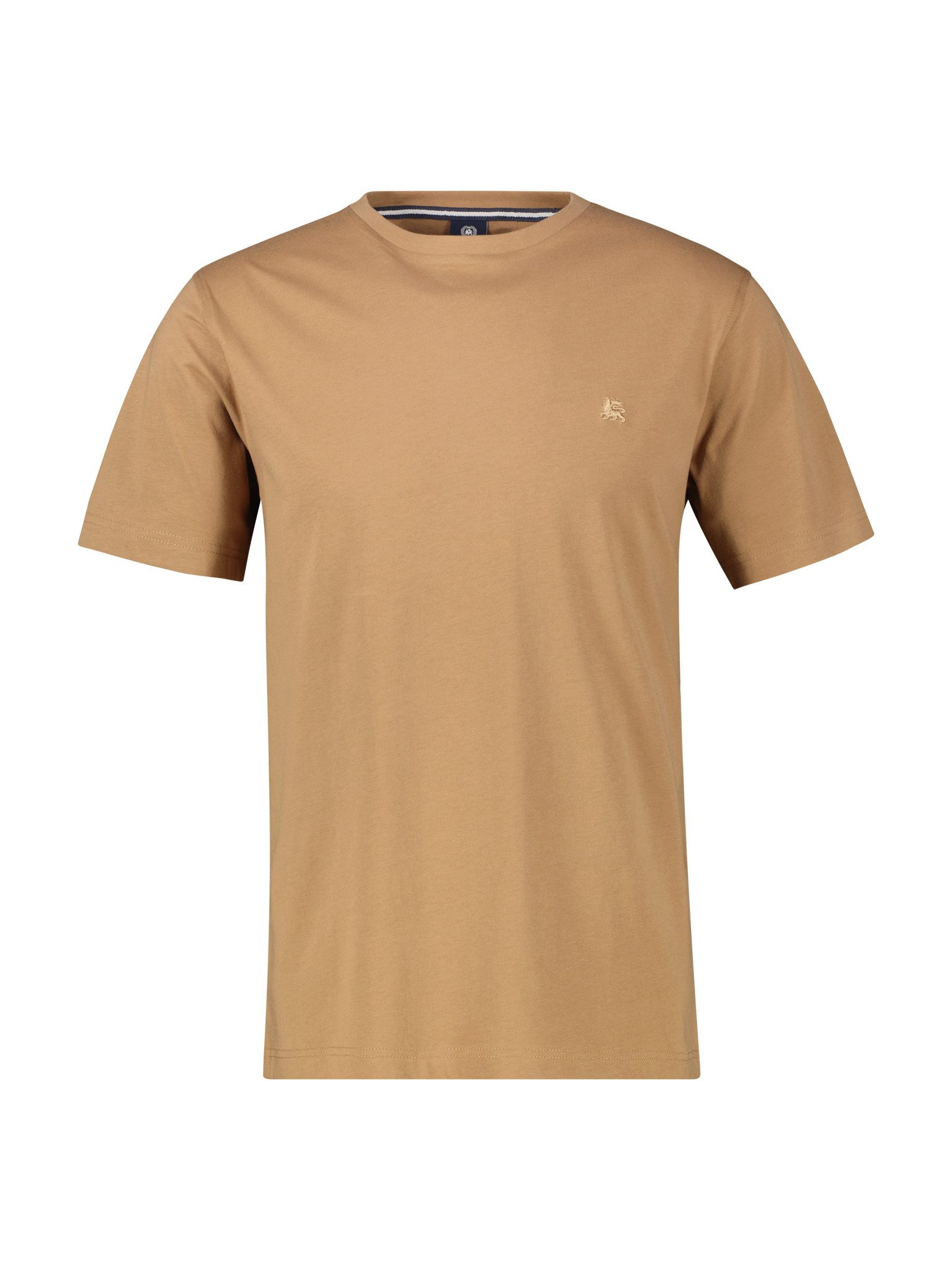 LERROS Rundhalsshirt mit Logo Stickerei