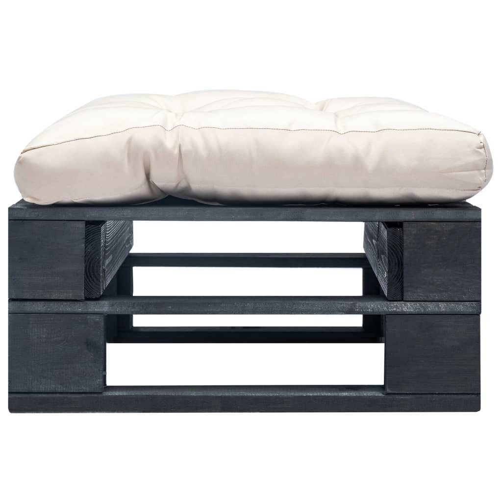vidaXL Hocker Outdoor-Ottomane Paletten mit Kissen günstig online kaufen
