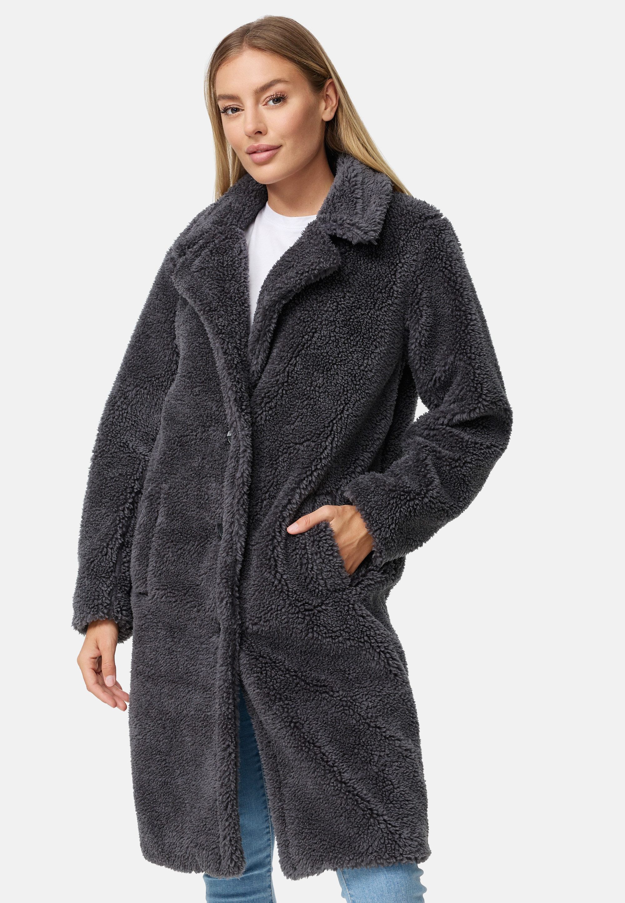 Threadbare Wintermantel Bear (1-tlg) mit Reverskragen