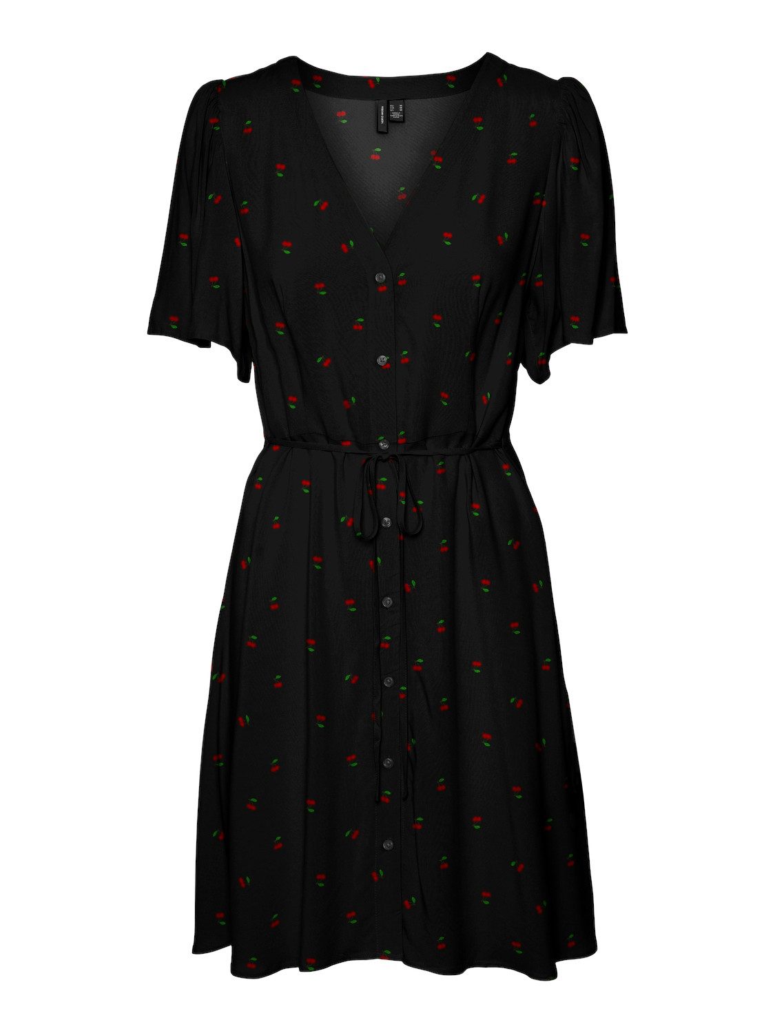 Vero Moda Minikleid VMALBA SS SHORT DRESS WVN NOOS Viskose, slim fit