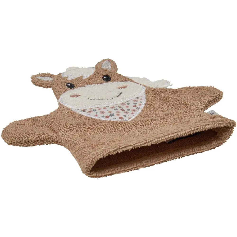 Sterntaler® Waschlappen Sterntaler Waschhandschuhe Pferd Sunny, lichtbeige