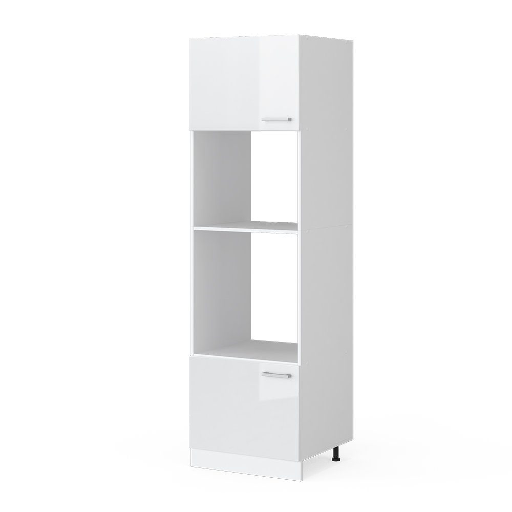 Vicco Mikrowellenumbauschrank R-Line, Weiß Hochglanz/Weiß, 60 günstig online kaufen