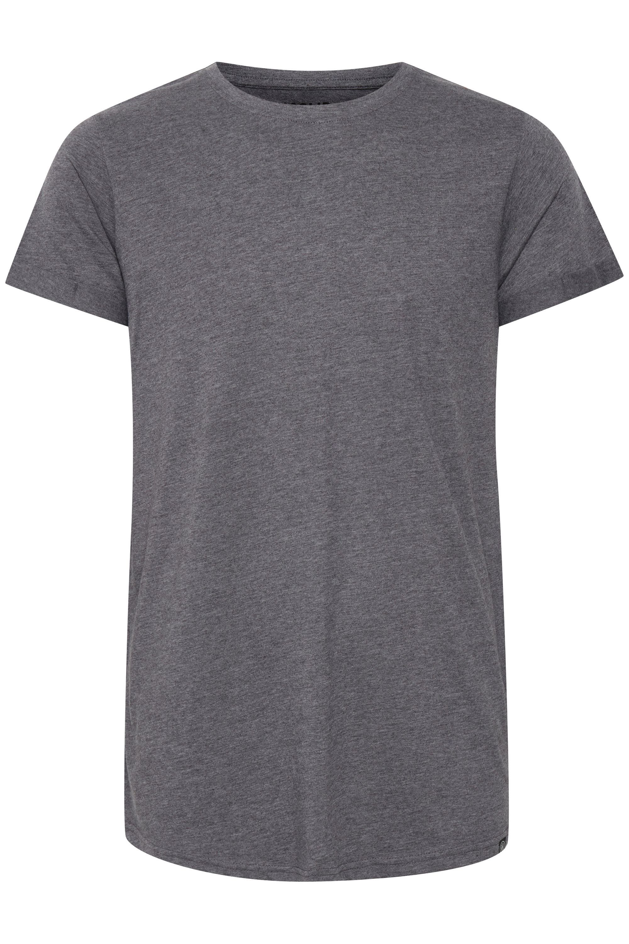 !Solid Longshirt SDLongo T-Shirt Grey Melange (8236)