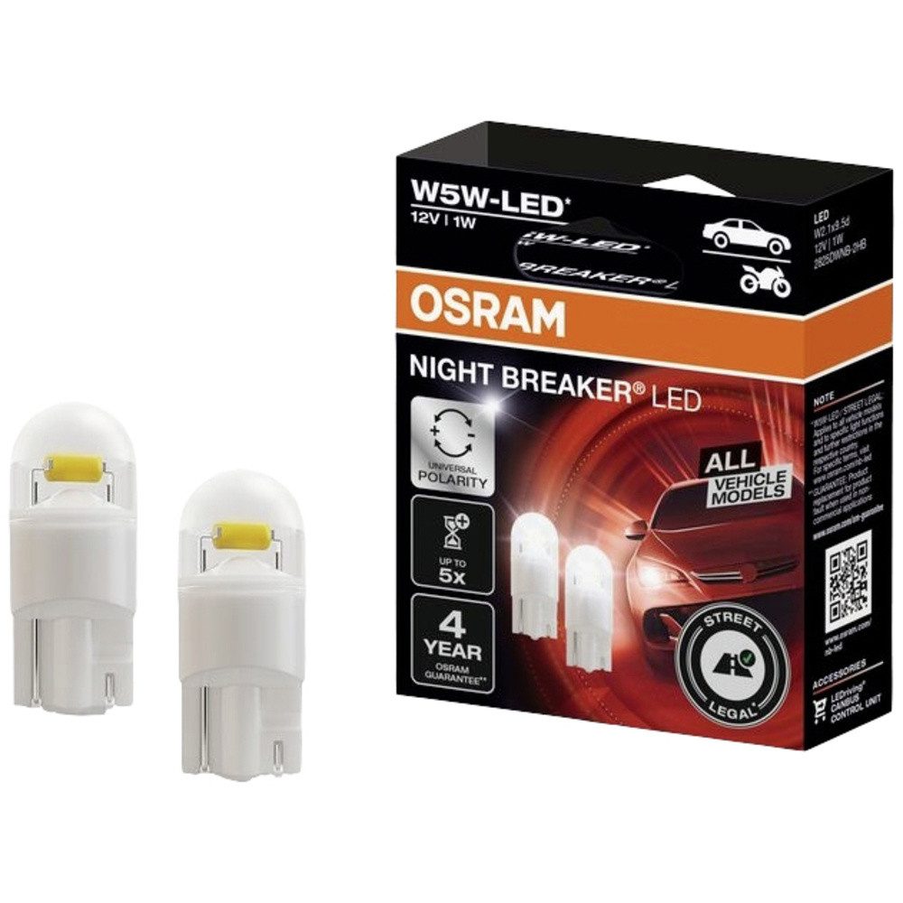 Osram KFZ-Ersatzleuchte Osram Automotive 2825DWNB-2HFB LED Leuchtmittel Night Breaker® LED W5W