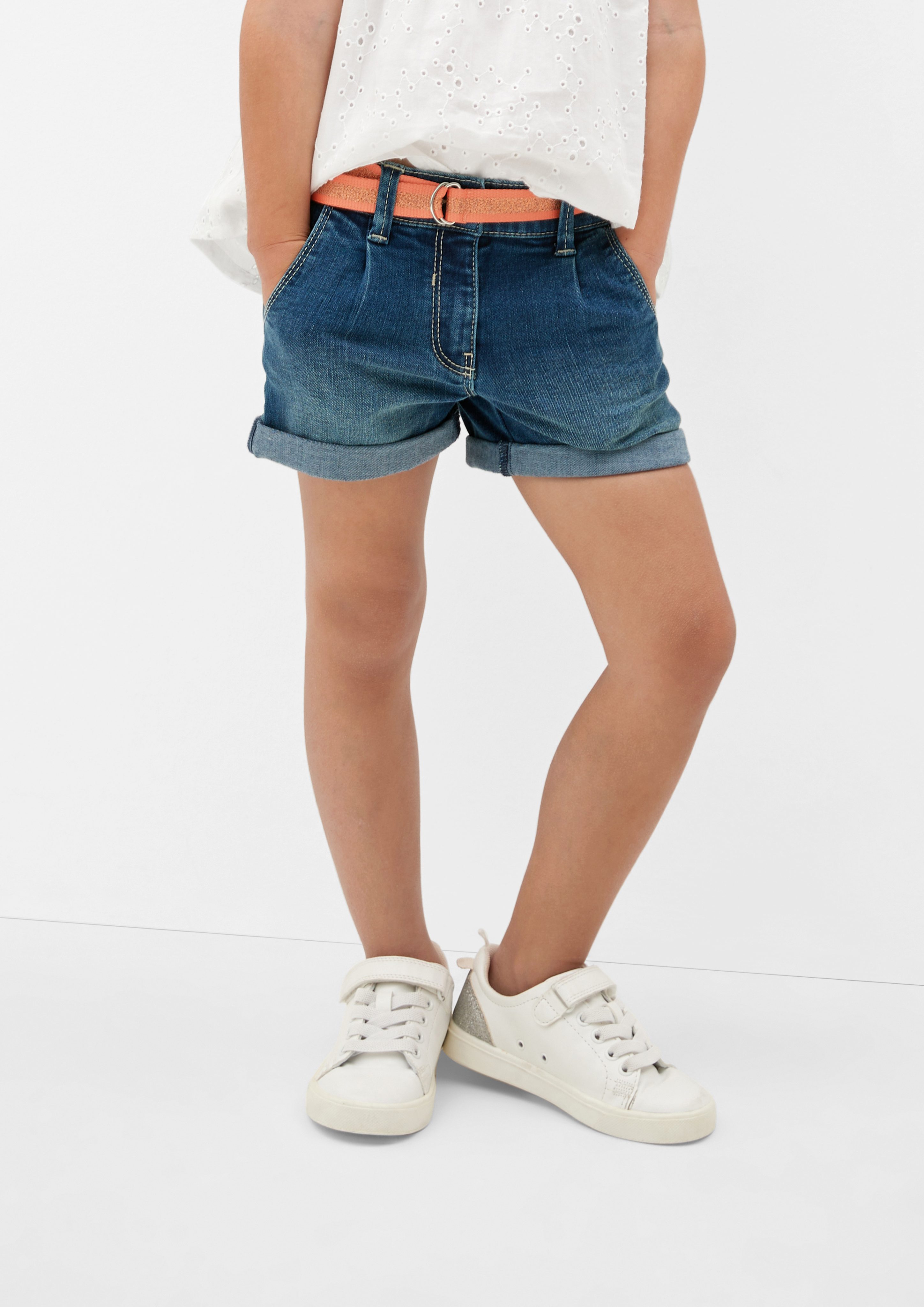 Wide / High Rise Jeansshorts Fit Waschung s.Oliver Leg / / Loose Jeans-Shorts