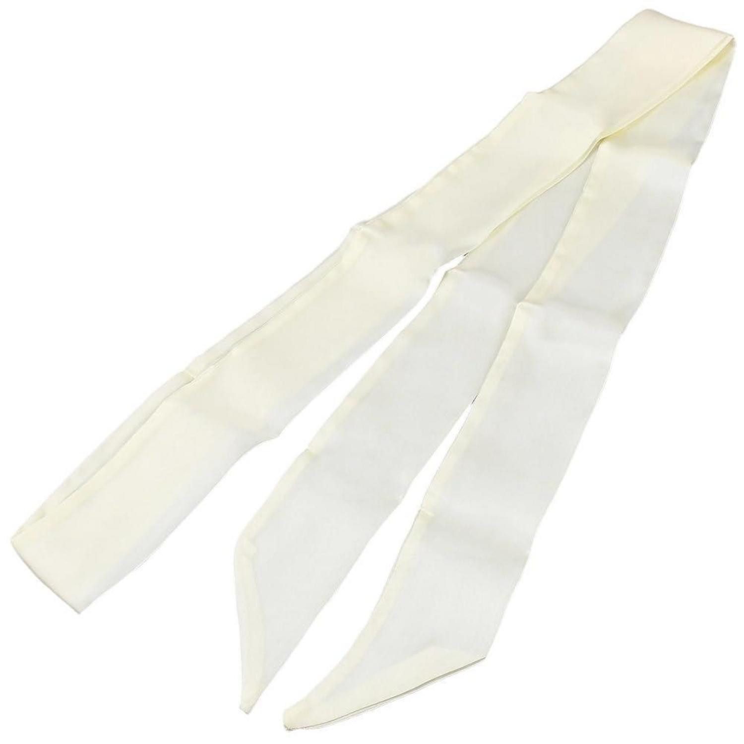 LuxusKollektion Halstuch Schmaler Satin Schal 2er-Set Beige, (2-St)