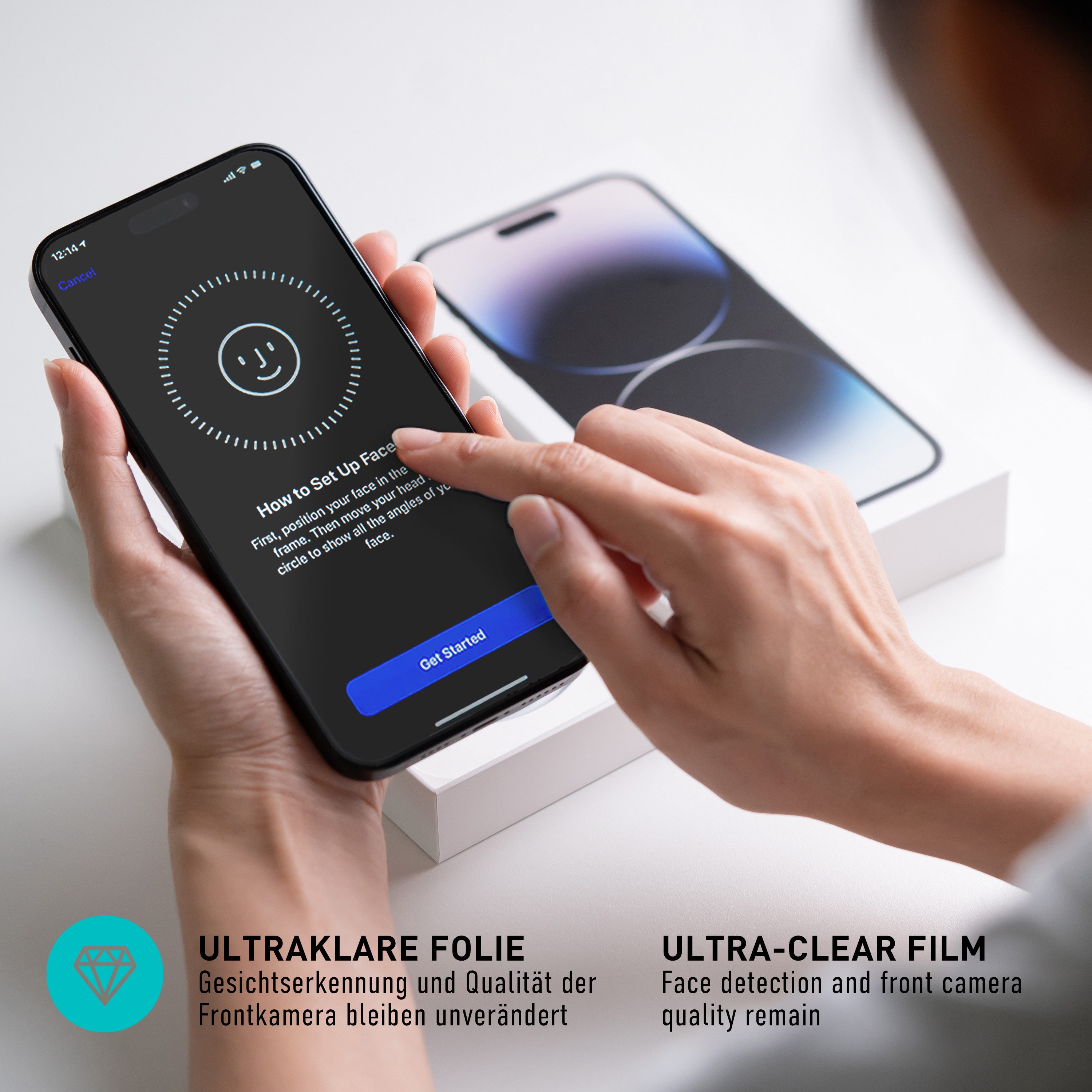 smartect Displayschutzfolie TPU Schutzfolie 2 + 2 Stück für Google Pixel 8 Pro (Display + Kamera) für Google Pixel 8 Pro, Set, 2 Stück, Ultra-klar, Kratzfest, B – Bild 3 von 5